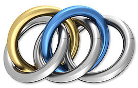 Linked jump rings